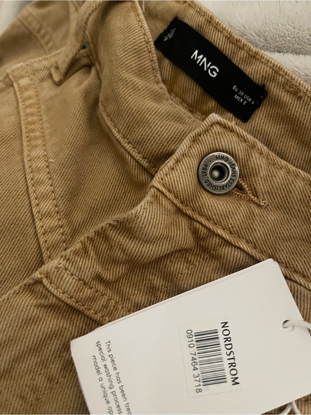 Mango Wide-Leg Pants in Tan - Picture 3 of 5